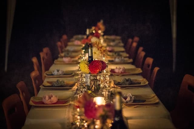 belle table de fêtes