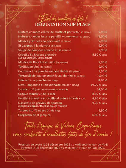 dégustation sur place